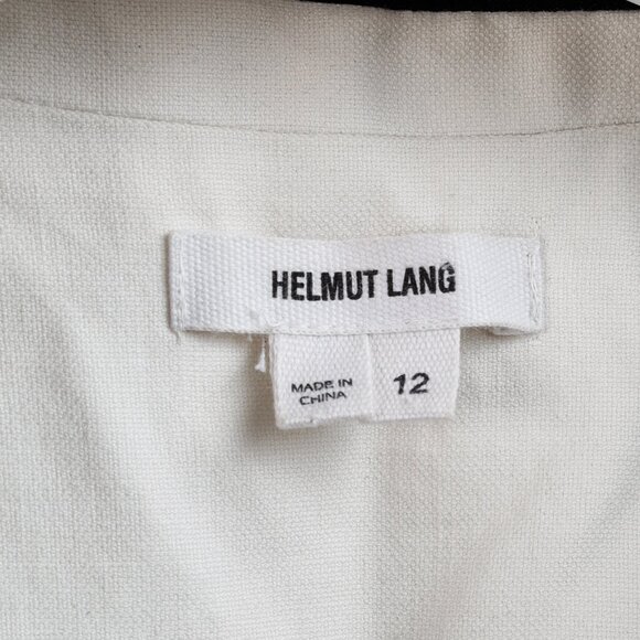 Helmut Lang Black Seahorse Pair Print White Jacket - Picture 9 of 11